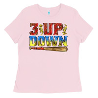 3 Up 3 Down Softball Ladies Tee | Teevron