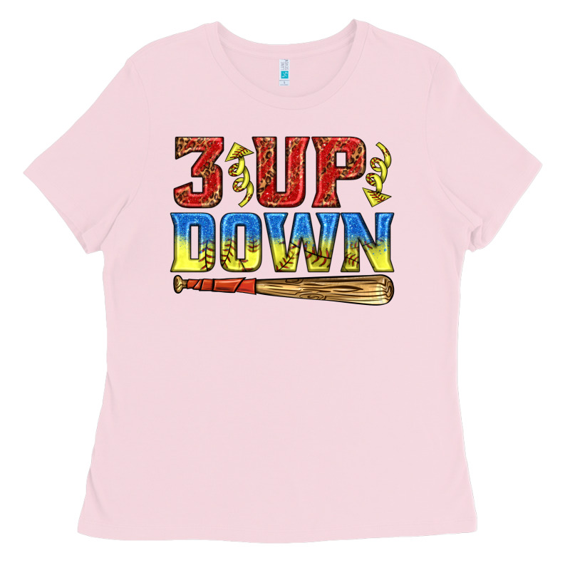 3 Up 3 Down Softball Ladies Tee by texasbilliewilder | Teevron
