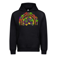 Black Mardi Gras rainbow Urban Hoodie - HowdyJamesFarm