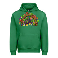 Emerald Mardi Gras rainbow Urban Hoodie - HowdyJamesFarm