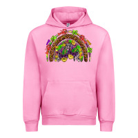 Fuchsia Pink Mardi Gras rainbow Urban Hoodie - HowdyJamesFarm