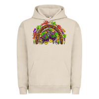 Pigment French Oak Mardi Gras rainbow Urban Hoodie - HowdyJamesFarm