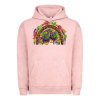 Pigment Salmon Mardi Gras rainbow Urban Hoodie - HowdyJamesFarm