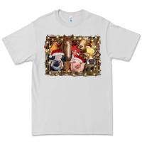 Dove Grey christmas farm animals Premium Tee - RanaPortraitStore