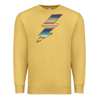 Antique Gold Yellow Aztec Patterned Lightning Premium Sweatshirt - Bettercallsaul