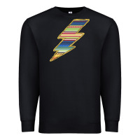 Black Yellow Aztec Patterned Lightning Premium Sweatshirt - Bettercallsaul