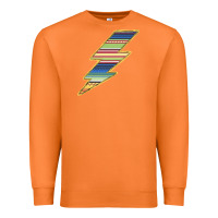 Carrot Yellow Aztec Patterned Lightning Premium Sweatshirt - Bettercallsaul