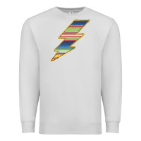 Dove Grey Yellow Aztec Patterned Lightning Premium Sweatshirt - Bettercallsaul
