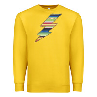 Lemon Yellow Aztec Patterned Lightning Premium Sweatshirt - Bettercallsaul