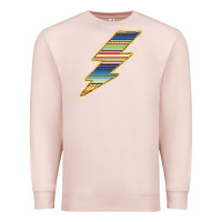 Pale Pink Yellow Aztec Patterned Lightning Premium Sweatshirt - Bettercallsaul