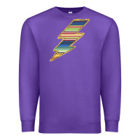 Purple Yellow Aztec Patterned Lightning Premium Sweatshirt - Bettercallsaul