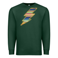 Sports Green Yellow Aztec Patterned Lightning Premium Sweatshirt - Bettercallsaul
