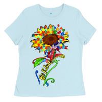 Be Kind Autism Sunflower Ladies Tee | Teevron