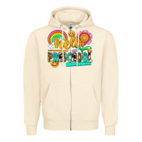 Sandshell hello preschool Zipper Hoodie - NancyCooperArtShop