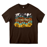 Chocolate Brown western grandma Heavy Core Tee - BarkalooDesign