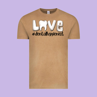Love Dental Hygienist Vintage Tee Designed By Adodesignshop