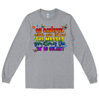 Heather Grey be careful when you follow the masses sometimes th Long Sleeve Tee - MaliasSmallBusiness