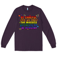 Plum be careful when you follow the masses sometimes th Long Sleeve Tee - MaliasSmallBusiness