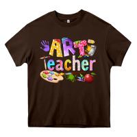 Chocolate Brown art teacher Heavy Core Tee - texasbilliewilder
