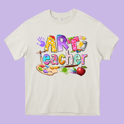 Art Teacher Heavy Core Tee Designed By Texasbilliewilder