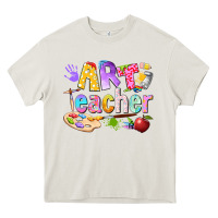 Cream art teacher Heavy Core Tee - texasbilliewilder