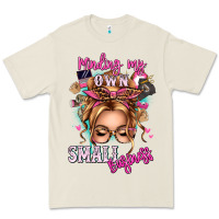 Minding My Own Small Business Blonde Messy Bun Premium Tee | Teevron