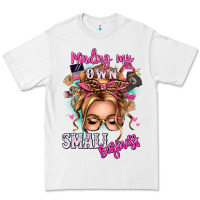 White minding my own small business blonde messy bun Premium Tee - texasbilliewilder