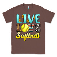 Chestnut live love softball Classic Tee - LillyAllenDesigns