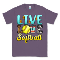 Lavender live love softball Classic Tee - LillyAllenDesigns