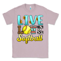 Lilac live love softball Classic Tee - LillyAllenDesigns