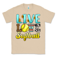 Mushroom live love softball Classic Tee - LillyAllenDesigns