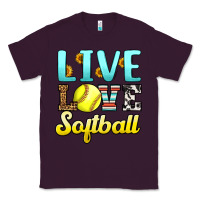 Plum live love softball Classic Tee - LillyAllenDesigns