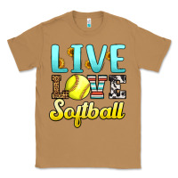 Toasted Coconut live love softball Classic Tee - LillyAllenDesigns