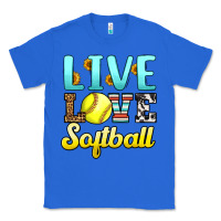 True Royal live love softball Classic Tee - LillyAllenDesigns