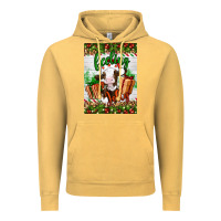 Vintage Mustard Christmas feeling jolly cow Vintage Hoodie - Artiststas