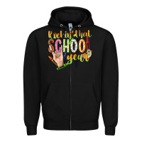 Black rockin that school year Zipper Hoodie - NancyCooperArtShop