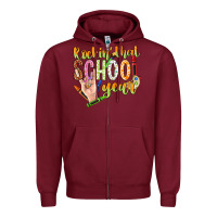 Burgundy rockin that school year Zipper Hoodie - NancyCooperArtShop
