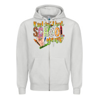 Dove Grey rockin that school year Zipper Hoodie - NancyCooperArtShop