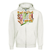 Oatmeal Heather rockin that school year Zipper Hoodie - NancyCooperArtShop