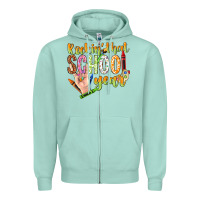 Seafoam rockin that school year Zipper Hoodie - NancyCooperArtShop