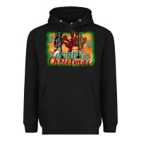 Black merry christmas cactus Heavyweight Hoodie - Jasminsmagicworld