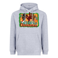 Heather Grey merry christmas cactus Heavyweight Hoodie - Jasminsmagicworld