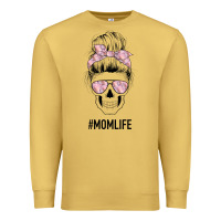 Antique Gold Pink Flower Mom Skull Premium Sweatshirt - Bettercallsaul