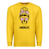 Lemon Pink Flower Mom Skull Premium Sweatshirt - Bettercallsaul