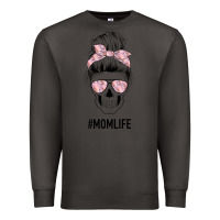 Smoke Pink Flower Mom Skull Premium Sweatshirt - Bettercallsaul