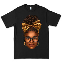 Black afro woman messy bun Premium Tee - texasbilliewilder