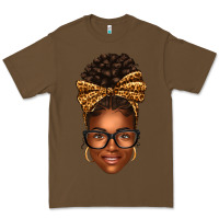 Cacao afro woman messy bun Premium Tee - texasbilliewilder