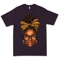 Plum afro woman messy bun Premium Tee - texasbilliewilder