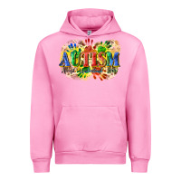 Fuchsia Pink Autism accept understand love Urban Hoodie - CowGirlArtShop