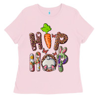 Bubblegum Pink Hip Hop Bunny Ladies Tee - RanaPortraitStore